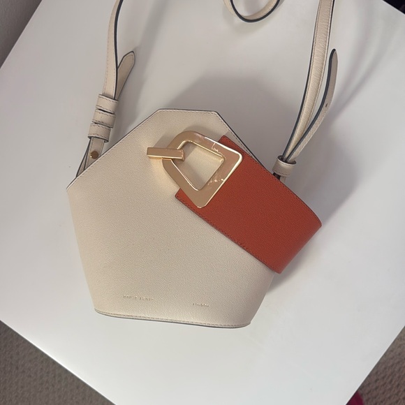 Danse Lente Johnny Handbag Orange and White